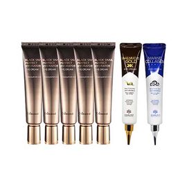 [ESHUMI] Eye Cream Set - Mucin for Hydration, 24K Gold, Hydrolyzed Collagen, Niacinamide & Adenosine for Whitening & Wrinkle Care - Made in Korea